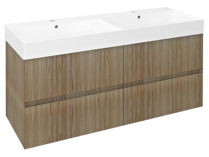 Sapho FILENA dvoumyvadlová skříňka 118x51,5x43cm, dub FID1212D