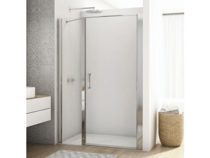 SanSwiss DIVERA 90 cm jednokřídlé dveře - aluchrom/sklo Screen D22T31070205087