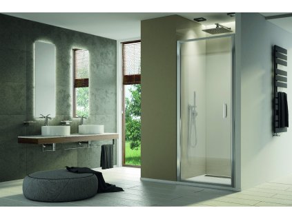 SanSwiss TOP-LINE S 150 cm dveře pravé - elox/sklo Mastercarré TLS2D1500130