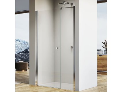 SanSwiss SOLINO 110 cm jednokřídlé dveře - aluchrom/sklo Screen SOL3111005087