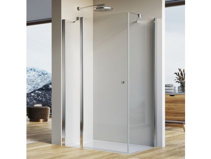 SanSwiss SOLINO 70 cm boční stěna - aluchrom/sklo Transparent SOLT107005007