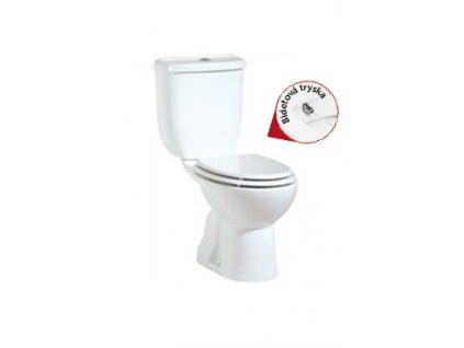 Creavit Sedef WC kombi + bidet 2v1 spodní odpad bílá SD3041