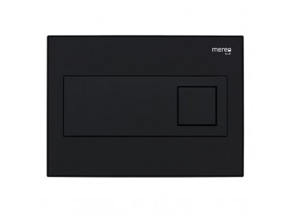Mereo Star ovládací tlačítko 242x174x16 mm pro dvojité splachování plexi černá / černá MM31