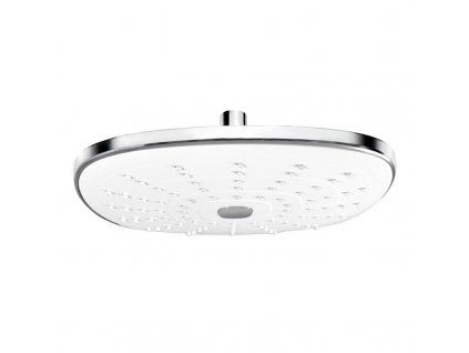Mereo talířová sprcha horní 240 x 240 mm s kloubem pochromovaný plast bílá CB485K