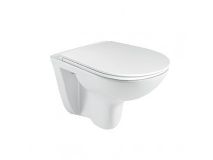 Mereo WC závěsné RIMLESS 530x355x360 vč. sedátka keramika bílé VSD81S