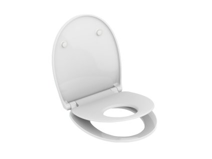 Mereo samozavírací WC sedátko s odnímatelnými panty CLICK duroplast bílá CSS119