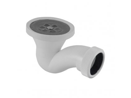 Mereo sifon pro plechovou sprchovou vaničku o 60 mm plast bílá PR6031C