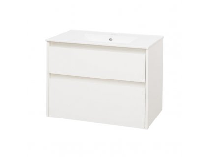 Mereo Opto koupelnová skříňka s keramickým umyvadlem 81 cm bílá CN911