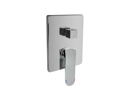 Mereo Mada sprchová podomítková baterie s přepínačem Mbox hranatý kryt mosaz chrom CBQ60106MC