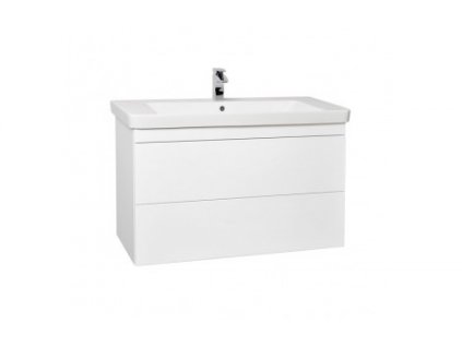 Krajcar PLX-PUSH koupelnová skříňka s umyvadlem 105 x 65 x 46 cm bílá PLX105.1.1