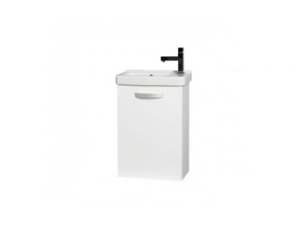 Krajcar KCK Cubito Klasik koupelnová skříňka s umyvadlem 45 x 65 x 25 cm otevírání pravé bílá KCKM45 P