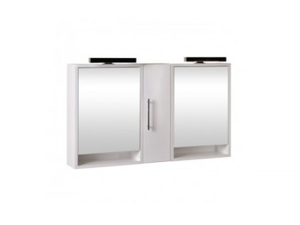 Krajcar KZ Zenon zrcadlová skříňka s osvětlením 130 x 65 x 17 cm bílá Z0104.130