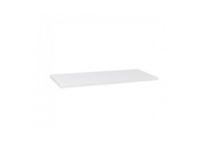 Krajcar KQ Quatro deska pod umyvadlo 130 x 5,8 x 50 cm s jedním výřezem bílá KQ130