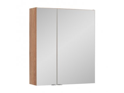 A-Interiéry Amanda C 60 ZS zrcadlová skříňka závěsná bez osvětlení dub country