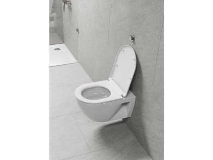 GSI Pura ECO závěsná WC mísa 55 x 36 cm swirlflush extraGlaze bílá 880711