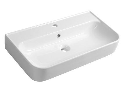Isvea Sistema U keramické umyvadlo 70 x 38 cm bílá 10PL53070