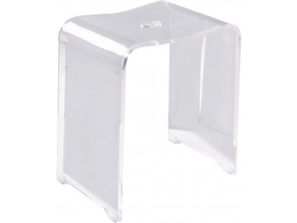 Ridder stolička do koupelny transparent 40 x 27,5 x 48 cm A211100