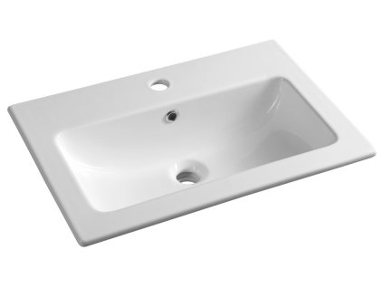 Sapho PRACTICO keramické umyvadlo nábytkové 60 x 40cm s přepadem bílá 44060