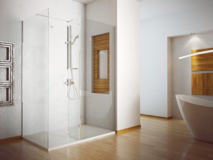 Hopa Indre Walk-in sprchová zástěna 140 x 90 x 195 cm chrom sklo čirá BCINDRE9014