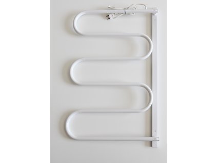 Olsen Spa elektrický sušák ručníků otočný 35 x 865 x 580 mm bílý OLBES3OB
