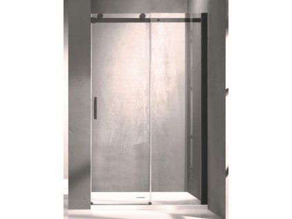 Hopa Belver sprchové dveře do niky 140 x 195 cm posuvné čirá černá BCBELV14BC