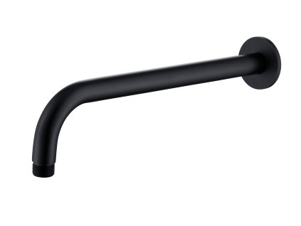 21942 kulaty drzak hlavove sprchy ze zdi black