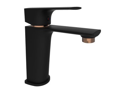22121 umyvadlova baterie modena 18 cerna ruzove zlata