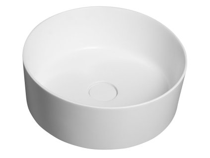Sapho THIN kulaté umyvadlo na desku 38 x 14 cm bílá matná WN548