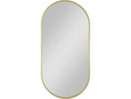 Olsen Spa Brandis Gold koupelnové zrcadlo 500 x 1000 mm bez osvětlení barva zlatá OLNZBRA5010G