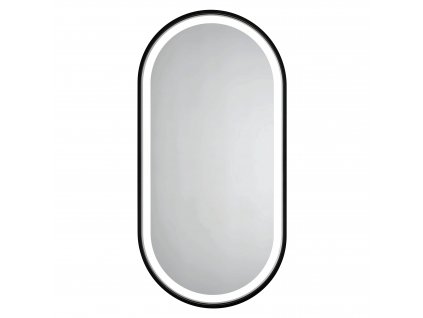 Olsen Spa Erfurt Black koupelnové zrcadlo 500 x 1000 mm LED osvětlení barva černá OLNZERF5010B
