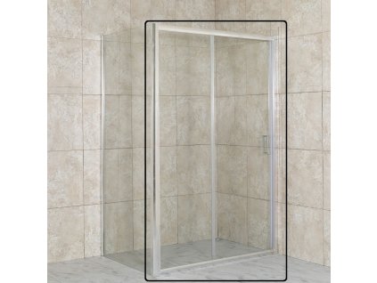 Olsen Spa Treos sprchové dveře 140 x 190 cm posuvné chrom sklo čiré OLBENW102714CC