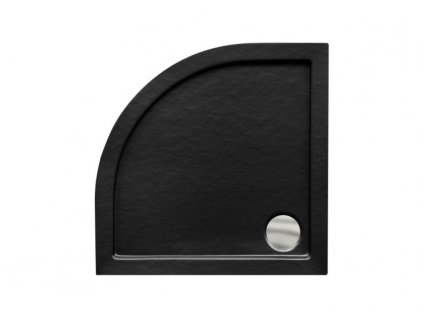Olsen Spa Aron sprchová vanička 90 x 90 x 5,5 cm akrylát černá OLBVANACARO90S