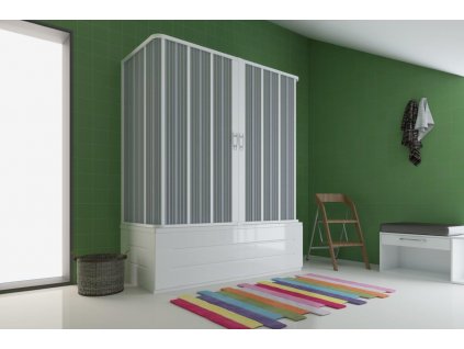 Olsen Spa Flex Vasca Saturno New vanová zástěna 150 x 170 x 70 cm termoplast bílá OLBBXF230001