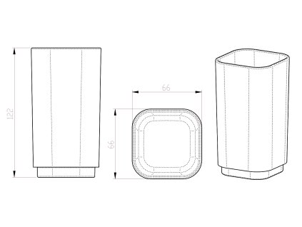 Gedy Seventy sklenka šedá 639808