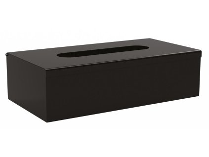 Sapho X-Round Black zásobník na papírové kapesníky 250 x 130 x 75 mm černá XP009B