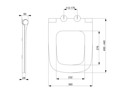 Sapho Bello sedátko pro závěsné WC Slim Soft Close bílá 100727