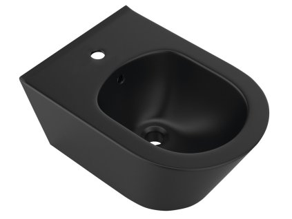 Sapho AVVA bidet závěsný 35,5 x 53 cm keramika černá 100324-110