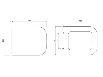 Kerasan Ego WC sedátko bílá 328901