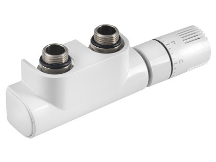 Aqualine Top 50 termostatická sada ventilů středové připojení pravá bílá CP9720S