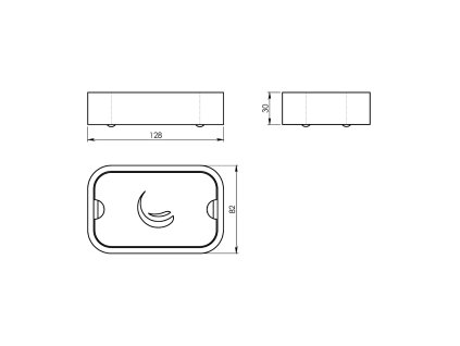 Gedy Ninfea mýdlenka na postavení černá 131114