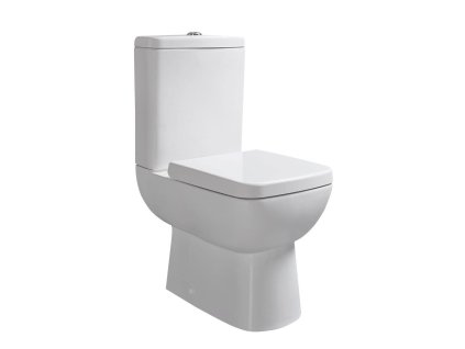 Aqualine Tyana Short WC kombi 38 x 84,5 x 58,5 cm splachovací mechanismus zadní odpad bílá 72200EW