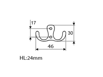 Aqualine dvojháček chrom 10086