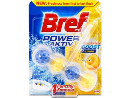 Bref Power Aktiv WC blok v kuličkách citron 50g 104001C