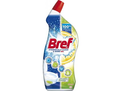 Bref Hygienically Clean & Shine Gel WC čistič lemonitta power 700ml 101176