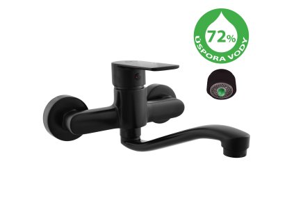 5965 2 vltava eco umyvadlova drezova baterie cerna matna vte401 5 26cmat rav slezak