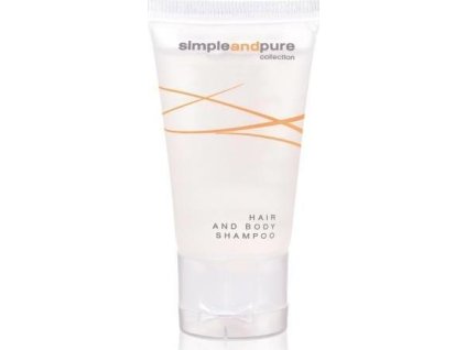 Simple and Pure hotelový vlasový a tělový šampon v tubě 30ml 50 ks L-SPHBS30