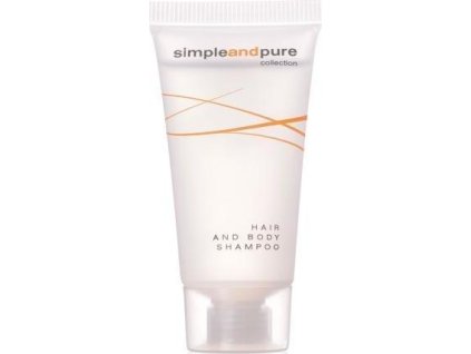 Simple and Pure hotelový vlasový a tělový šampon v tubě 20ml 50 ks L-SPHBS20