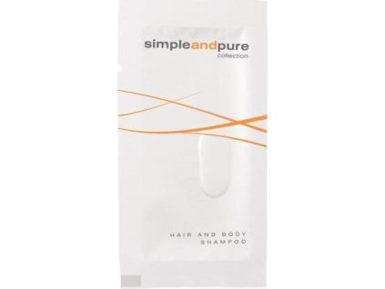 Simple and Pure hotelový vlasový a tělový šampon v sáčku 10ml 125 ks L-SPHBS10