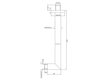 Sapho sprchové ramínko 400 mm chrom 1205-17