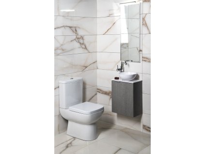 Sapho Koupelnový set LATUS X 40 dub stříbrný/bílá KSET-079
